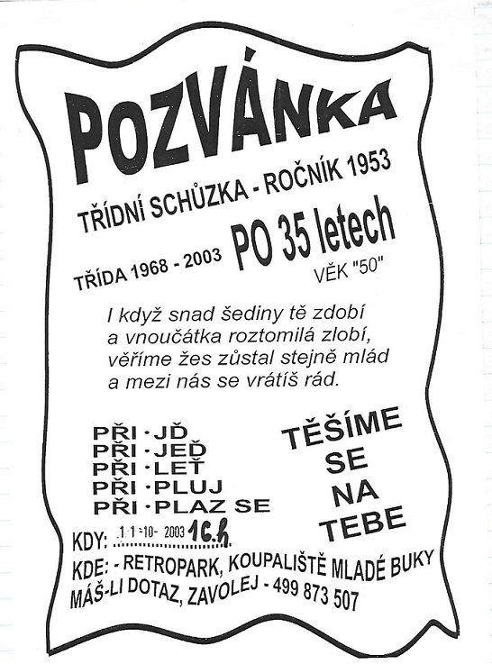 1 pozvánka